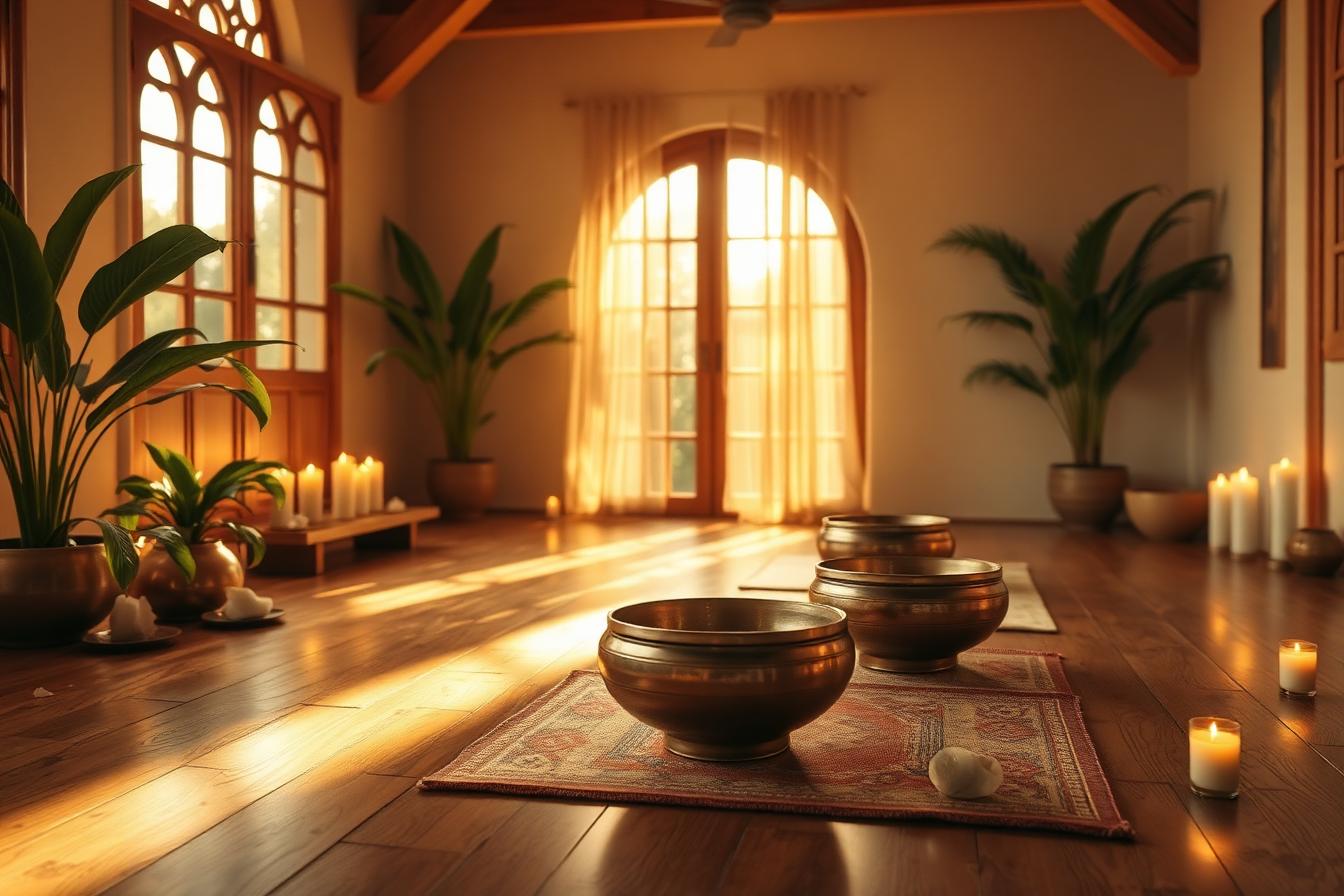 Spiritual healing atmosphere